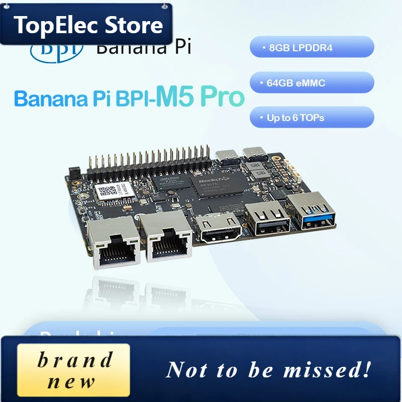 Banana Pi Bpi-M5 - Placa de Desarrollo TopElec Banana Pi
