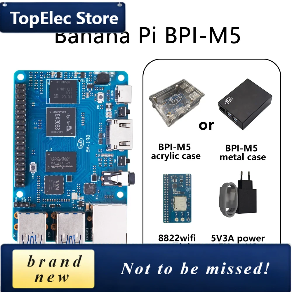 TopElec Banana PI BPI-M5 SET c - Banana Pi Bpi-M5 reseña y precio