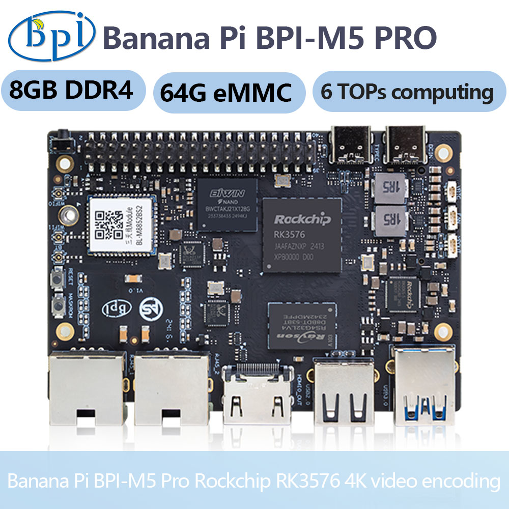 Banana Pi Bpi-m5 Pro Rockchip  - Banana Pi Bpi-M5 reseña y precio