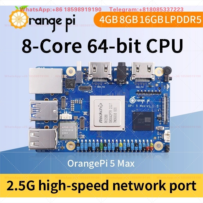 Orange Pi 5 Max 8GB / 16GB RAM - Orange Pi 5 Plus 16Gb reseña y precio